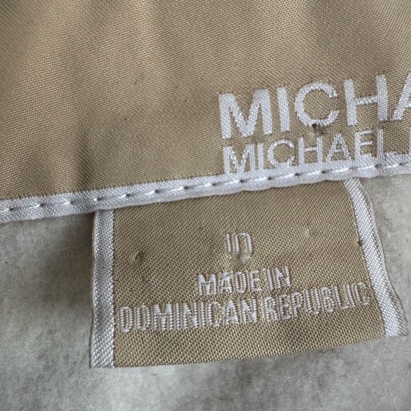 Michael Kors Wool Blend Cream Coat Women’s Size 10 Fall Winter Neutral - Picture 7 of 9